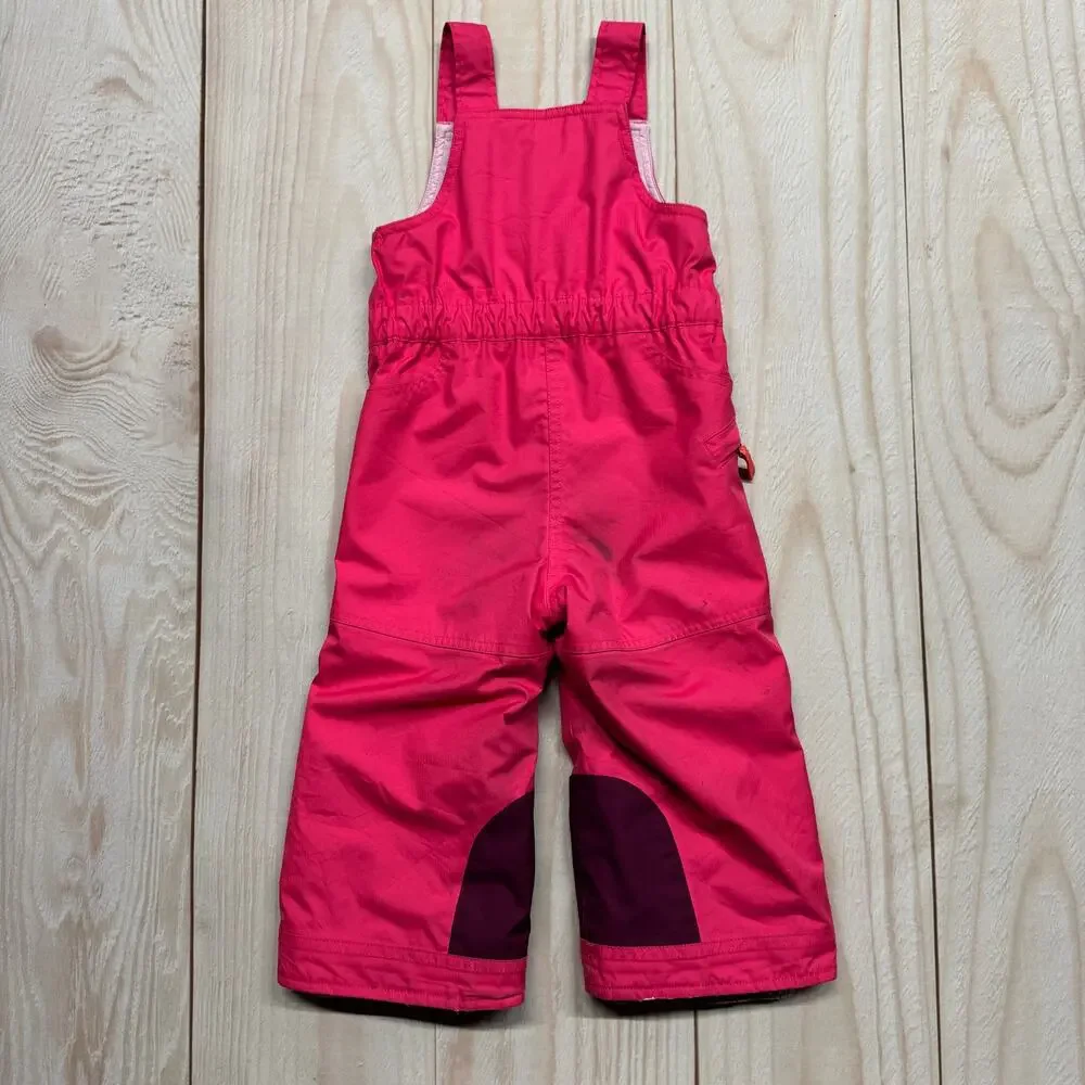 Patagonia Baby Snow Pile Overall Bibs Kids Size 2T H2NO Ski Pants Pink